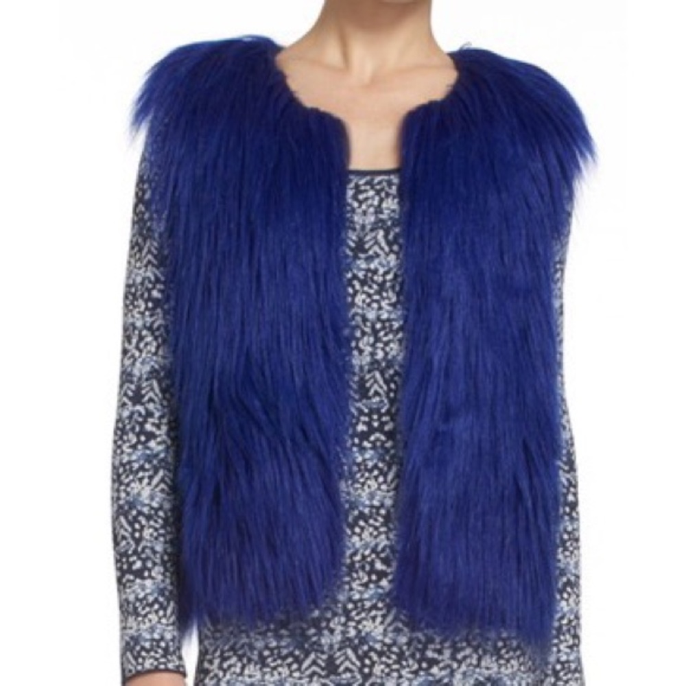 BCBGMAXAZRIA Bonni Faux Fur Vest